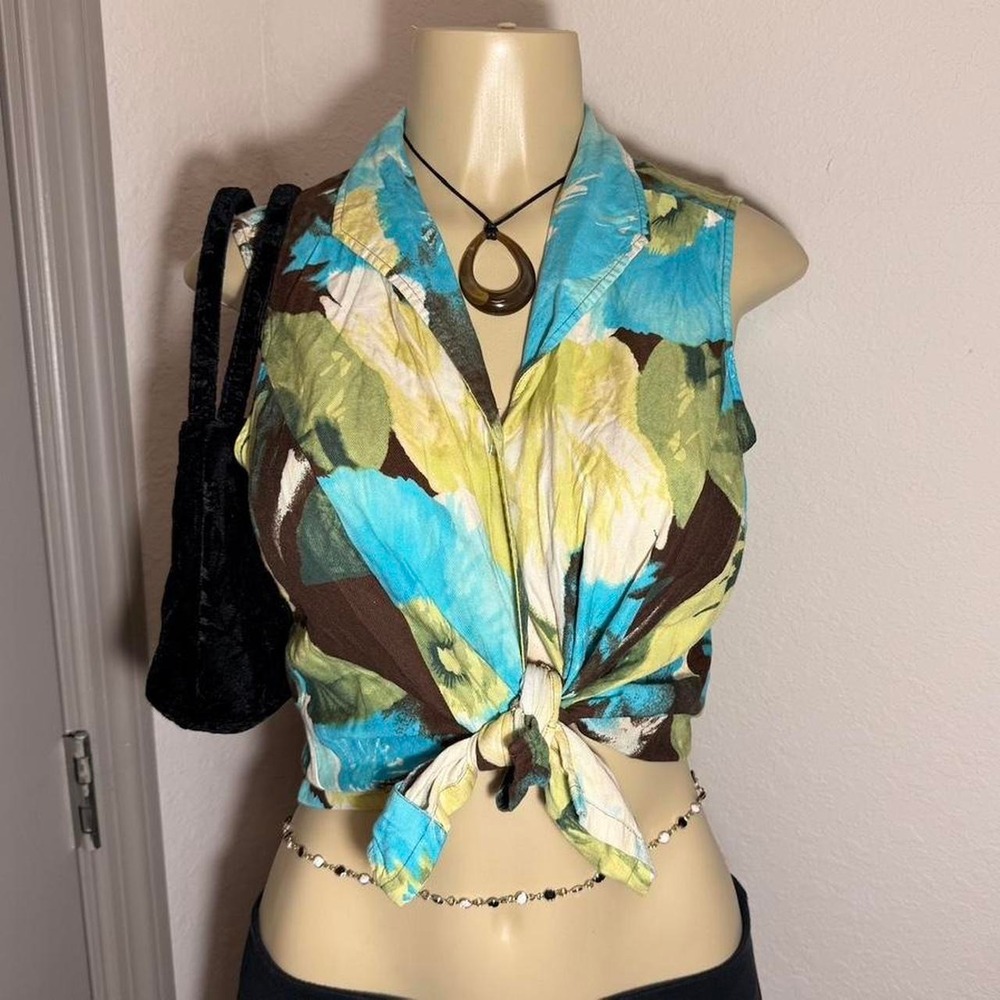 Caribbean Joe multicoloured floral button-up